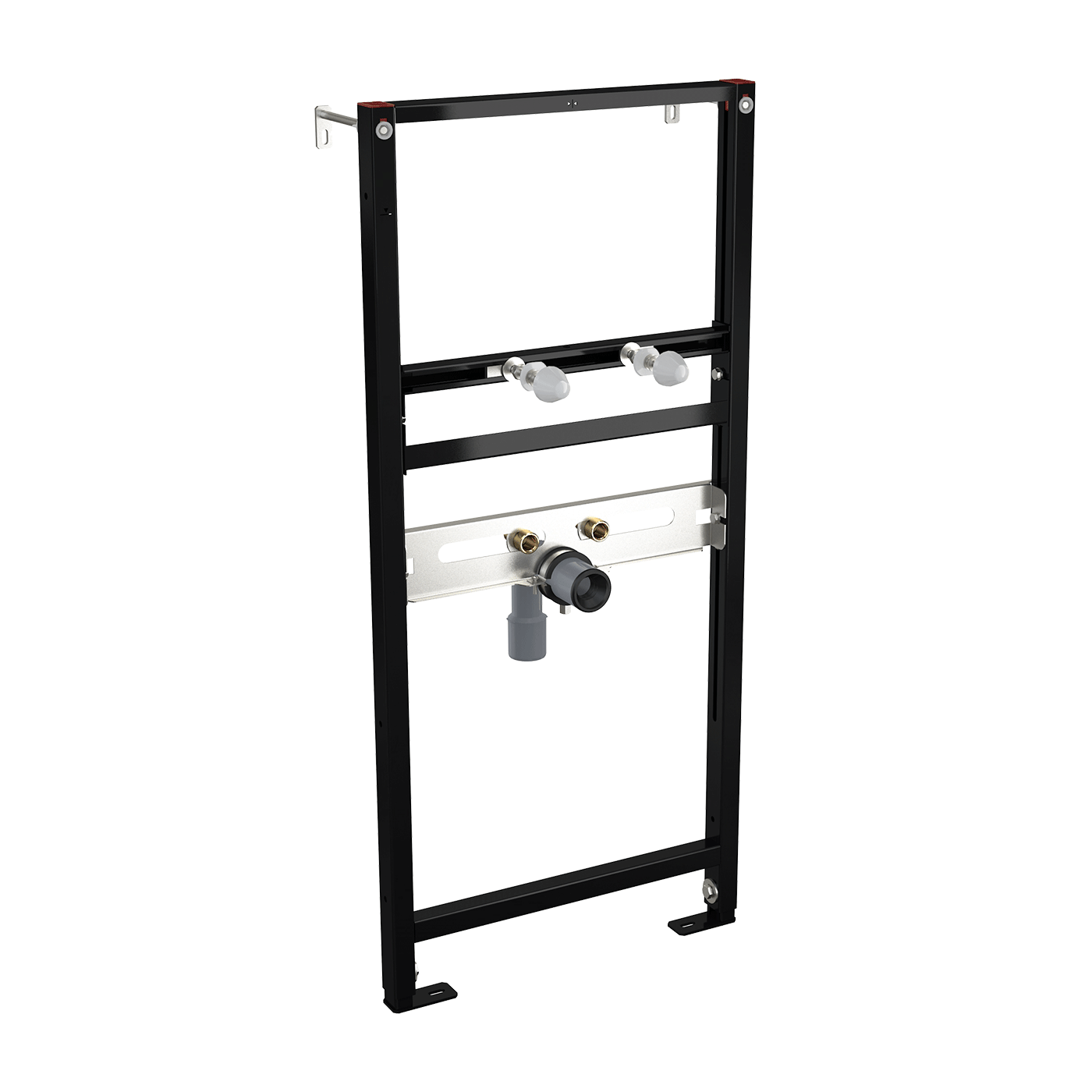 Alca Drain A107/1120 Urinal ugradna konzola (nosač) za pisoar sa priključcima za vodu 1/2" i setom za kačenje za oblaganje gips-karton pločama 51x9,5-20x112