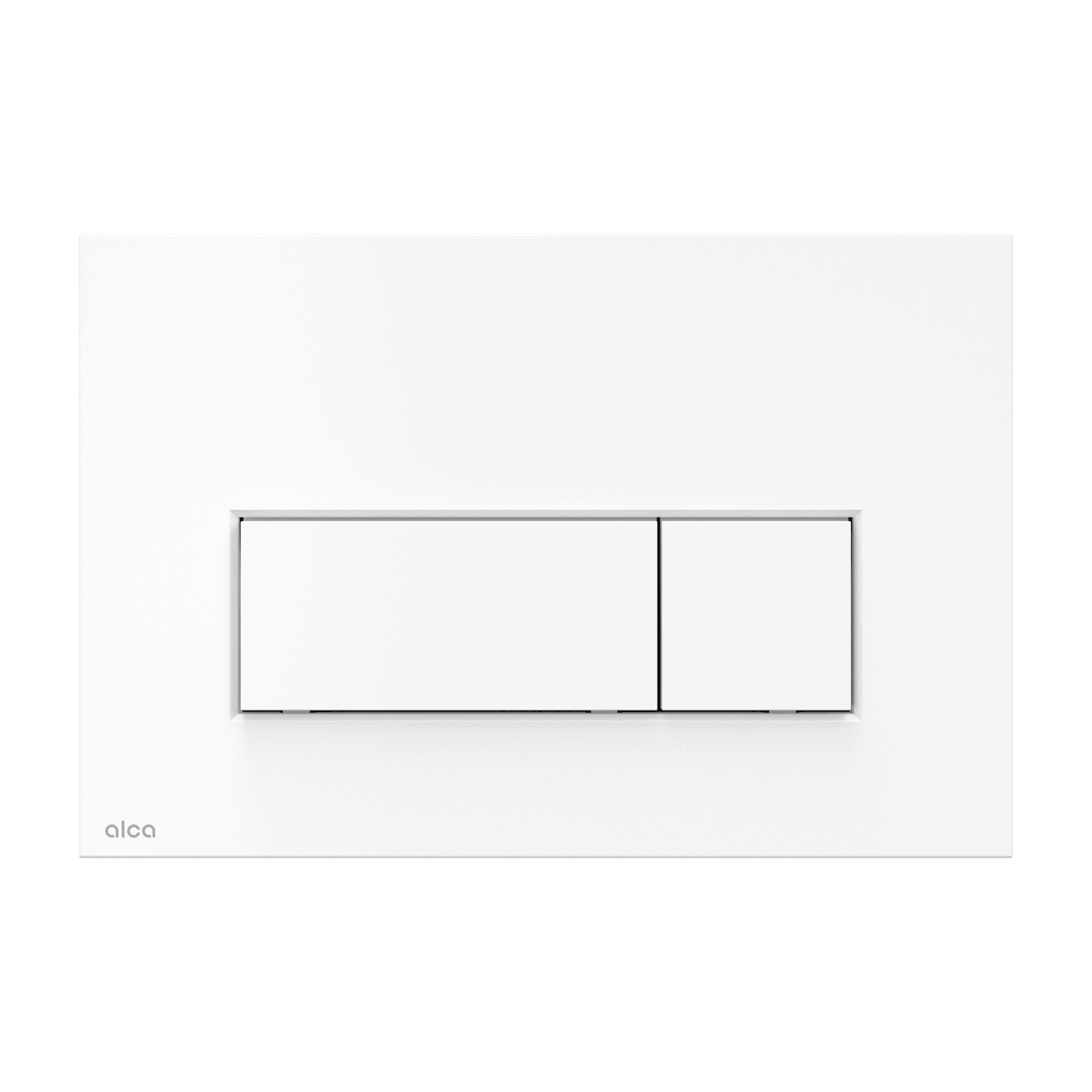 Alca Drain Thin M570 White Glossy taster za ugradne vodokotliće dvokoličinski sa četvrtastom tipkom debljine 5,5mm