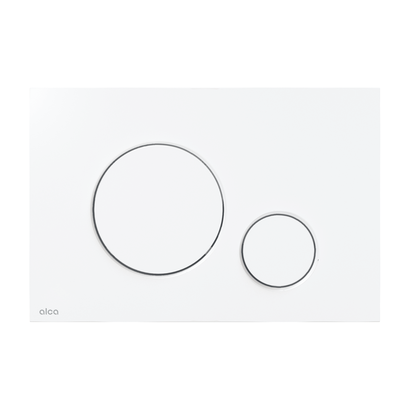 Alca Drain Thin M670 White Glossy taster za ugradne vodokotliće dvokoličinski sa okruglom tipkom debljine 5,5mm