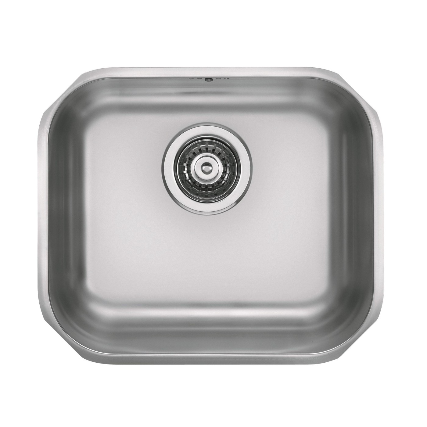 Alveus Variant 40 Satin Finish sudopera ugradna i podgradna četvrtasta prohromska 34x40x18 sa prelivom i odvodnim otvorom 1009392