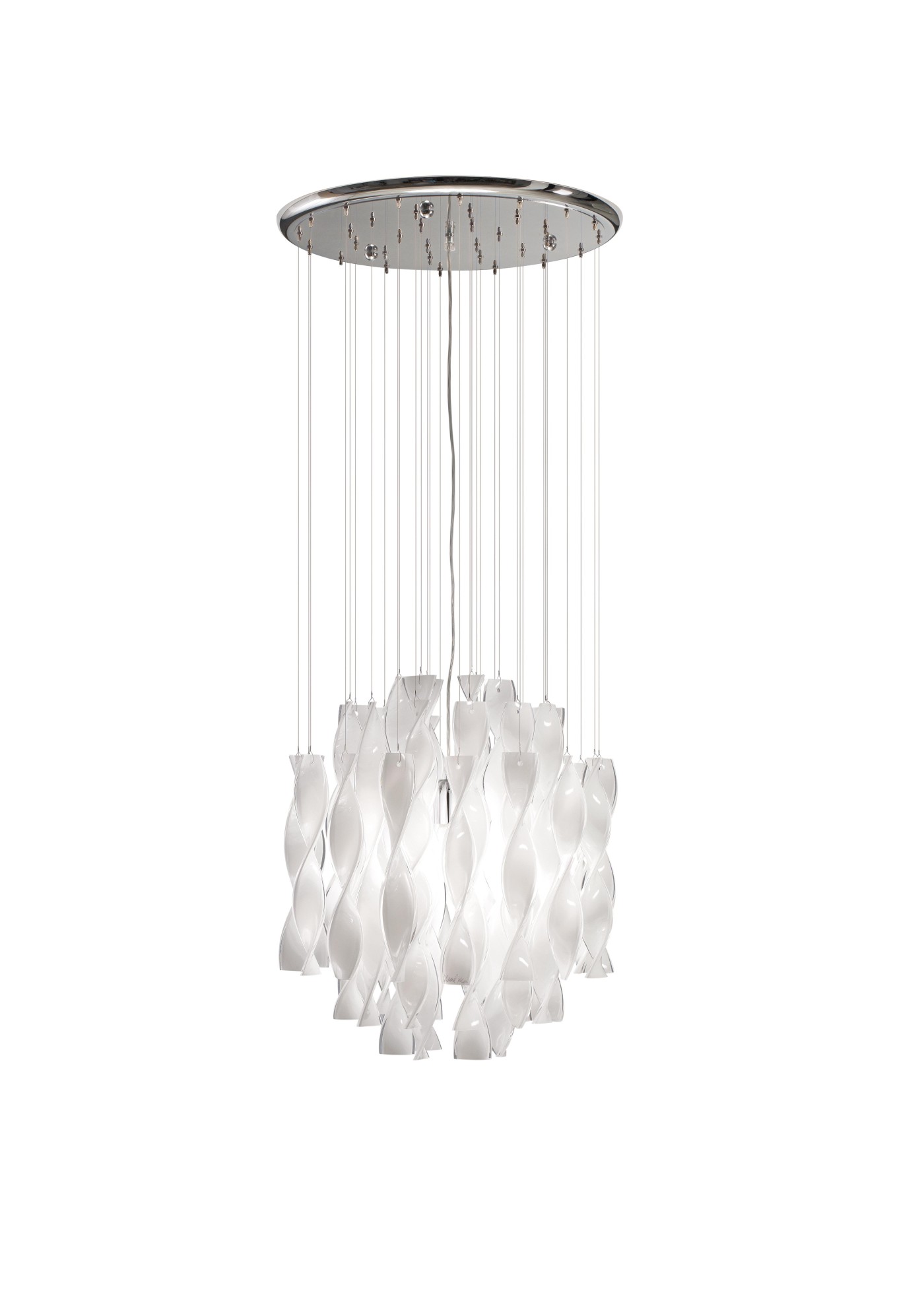 Axolight Aura 1 White/Chrome 1x20W 220-240V AC 47x47x160 1xLED E27 lampa visilica SPAURA45BCCRE27