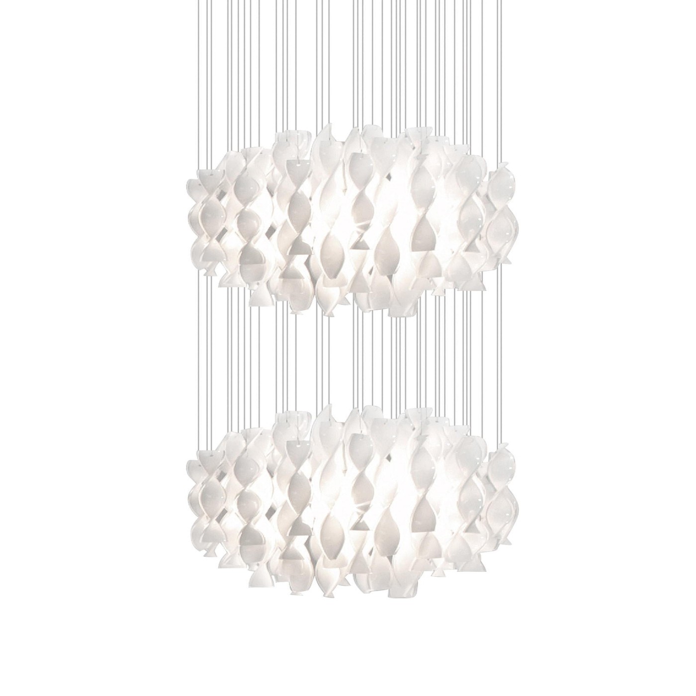 Axolight Aura 4 White/Chrome 2x20W 220-240V AC 60x60x167 2xLED E27 lampa visilica SPAU60/2BCCRE27