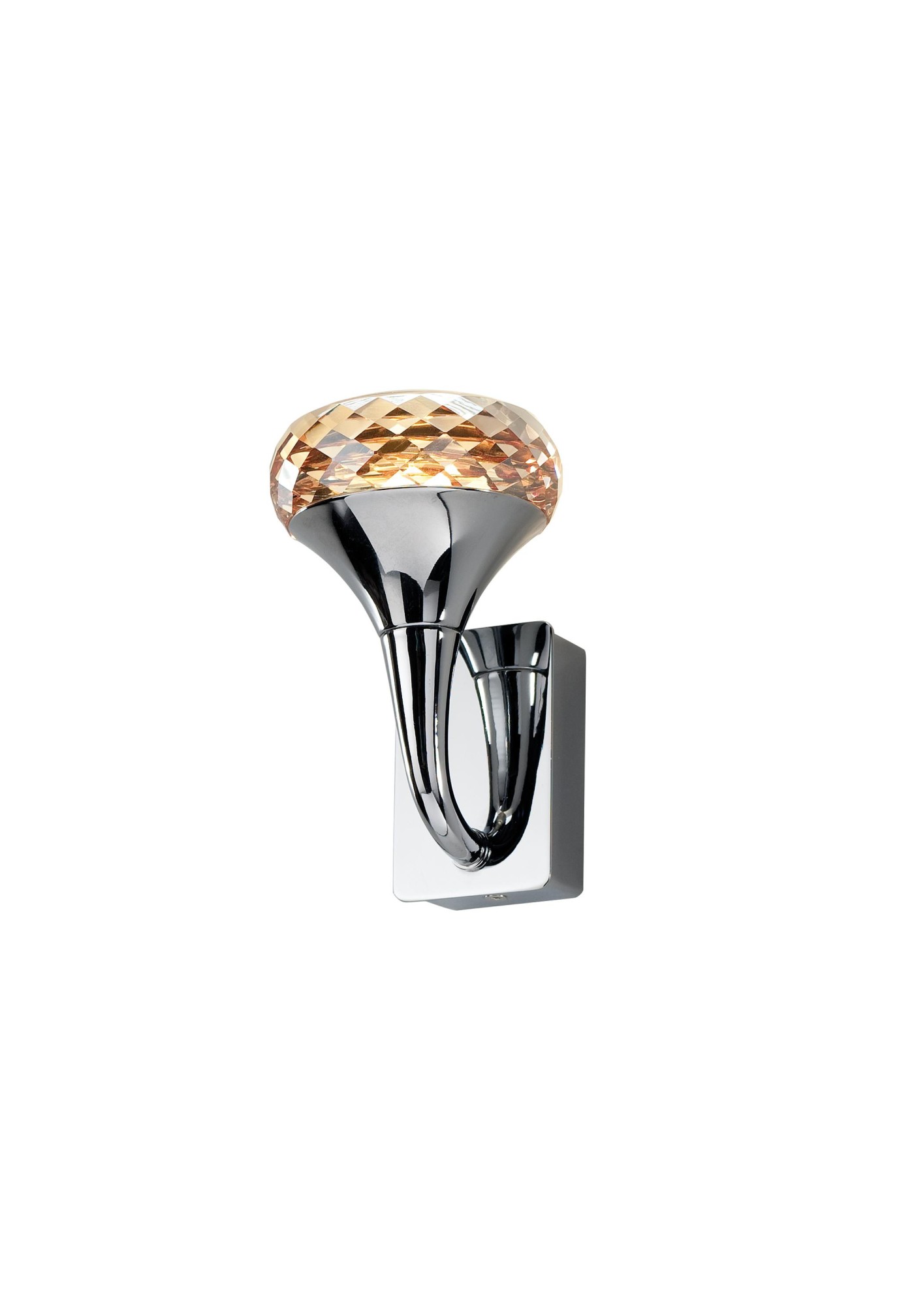 Axolight Fairy 3 Amber/White + Chrome 2700K 5,9W 717lm 220-240V AC 7x10,8x15,8 1xLED zidna lampa APFAIRYXAMCRLED