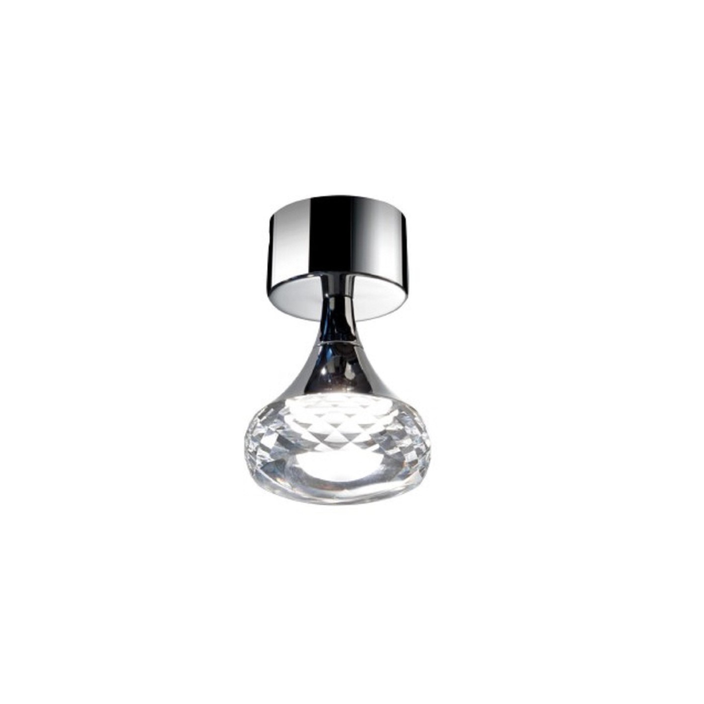 Axolight Fairy 4 Crystal/White + Chrome 2700K 5,9W 717lm 220-240V AC 8,5x8,5x14 1xLED plafonska lampa PLFAIRYXCSCRLED