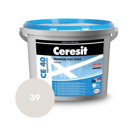 Ceresit CE 40 Premium Flex Fuga (39) pergamon 2kg masa za fugovanje vodoodbojna za spoljašnje i unutrašnje prostore