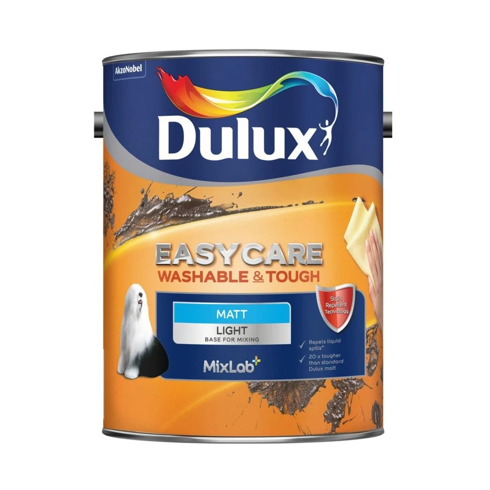 Dulux Easycare L-BASE Matt 0,9L visokokvalitetna emulziona visokoperiva i hidrofobna boja za unutrašnje zidove za toniranje (0,07L/m2)