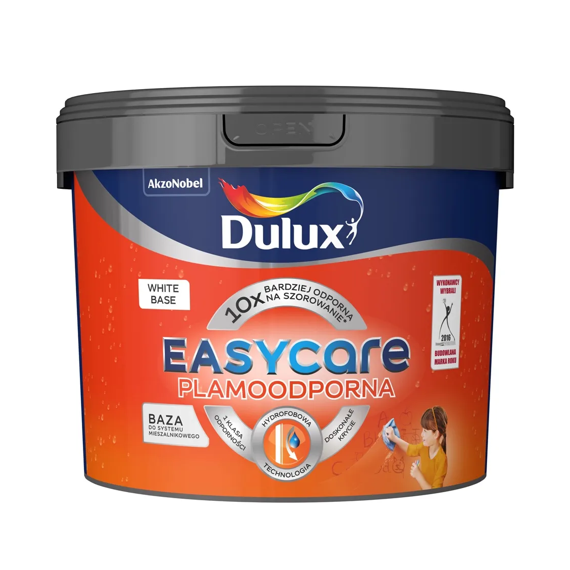 Dulux Easycare L-BASE Matt 2,18L visokokvalitetna emulziona visokoperiva i hidrofobna boja za unutrašnje zidove za toniranje (0,07L/m2)