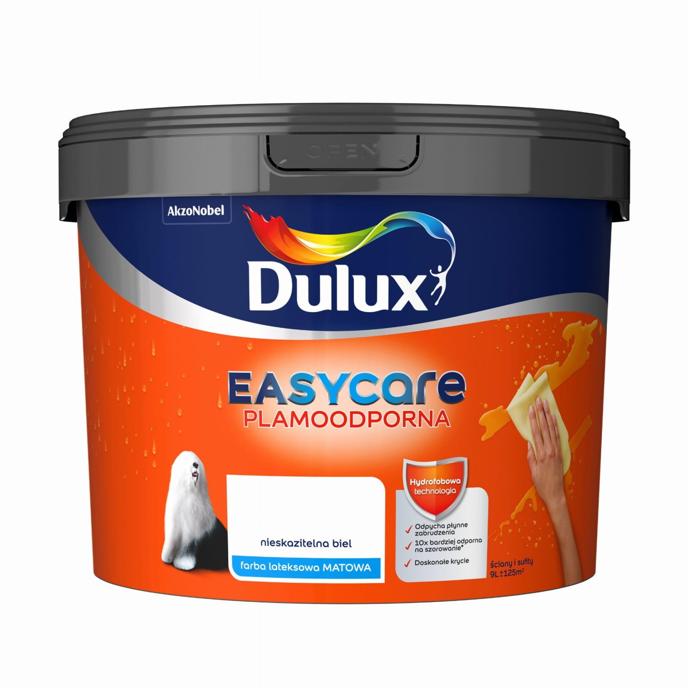 Dulux Easycare White Matt 5L visokokvalitetna emulziona visokoperiva i hidrofobna boja za unutrašnje zidove (0,07L/m2)