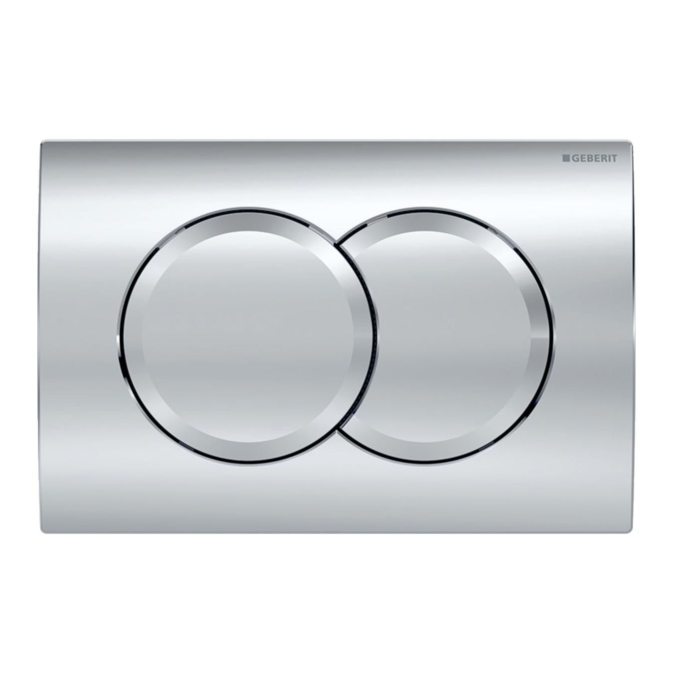 Geberit Delta01 Gloss Chrome taster za ugradne vodokotliće dvokoličinski okrugli 115.107.21.1