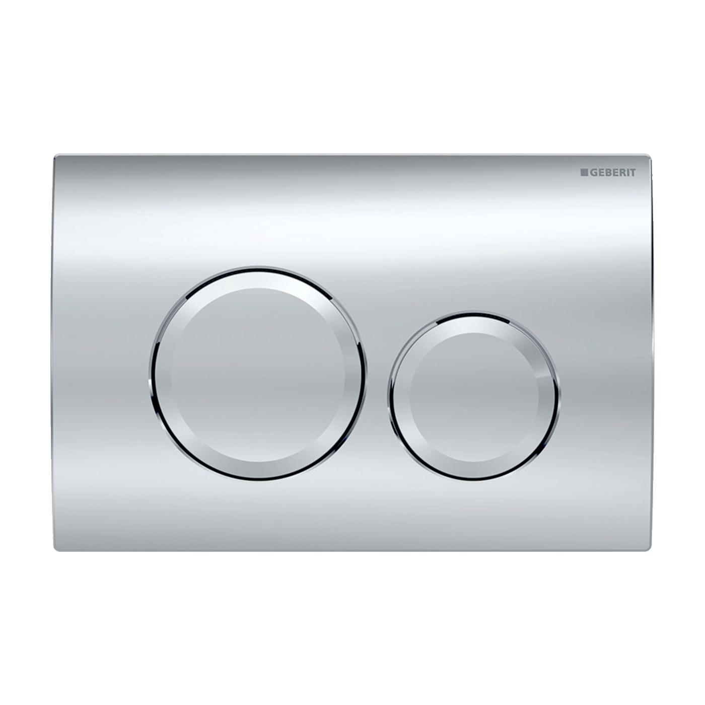 Geberit Delta20 Gloss Chrome taster za ugradne vodokotliće dvokoličinski okrugli 115.127.21.1