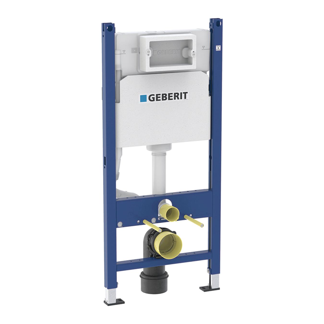 Geberit Duofix Delta 12 ugradni vodokotlić visine 112cm sa setom za kačenje, priključcima i zvučnom izolacijom za tastere odozgo ili čeono 111.153.00.1