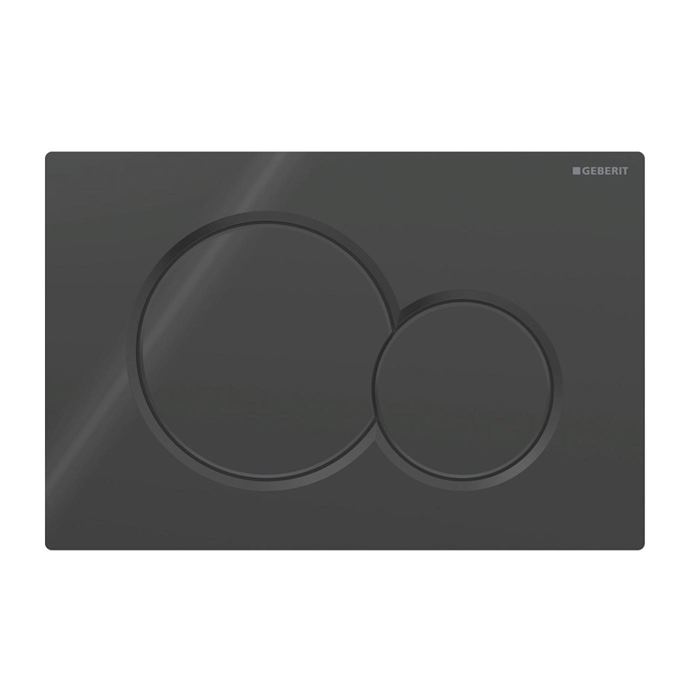 Geberit Sigma01 Black taster za ugradne vodokotliće dvokoličinski sa okruglom tipkom debljine 13mm 115.770.DW.5
