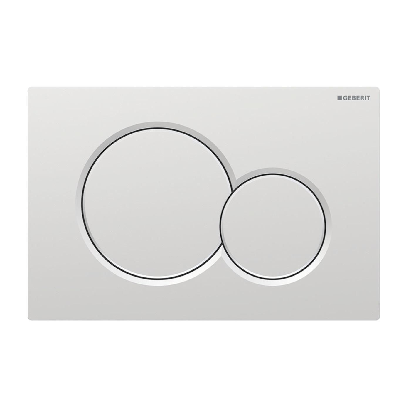 Geberit Sigma01 Chrome Matt taster za ugradne vodokotliće dvokoličinski sa okruglom tipkom debljine 13mm 115.770.JQ.5