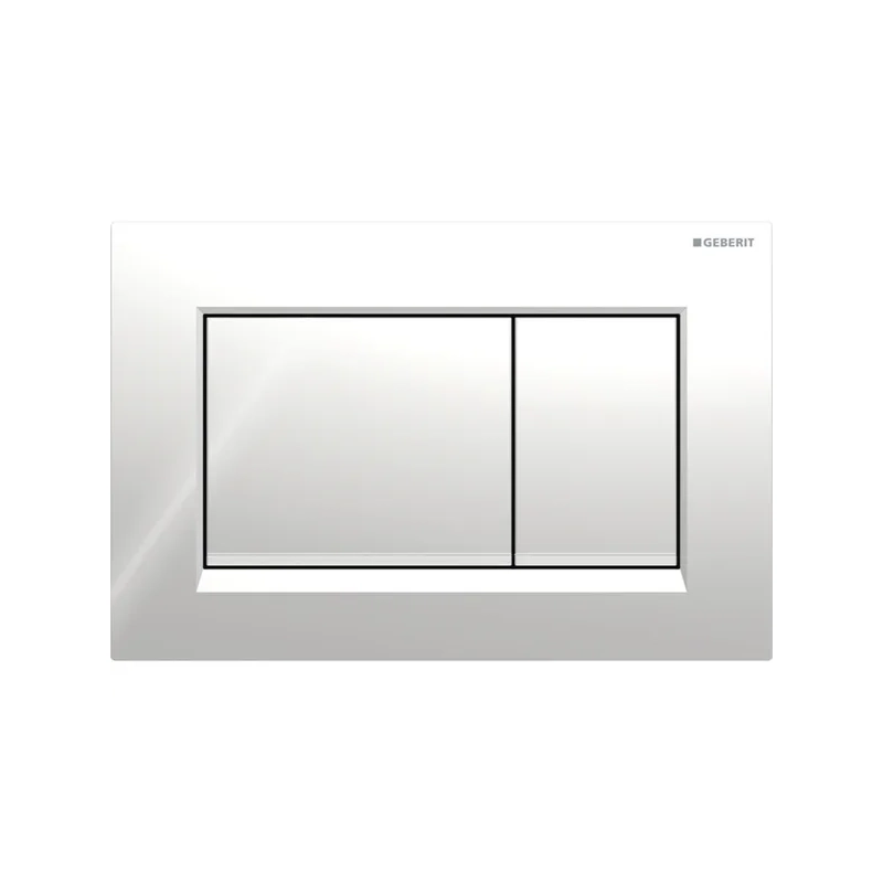 Geberit Sigma30 Matt Chrome  /  Gloss Chrome taster za ugradne vodokotliće dvokoličinski četvrtasti 115.883.KH.1