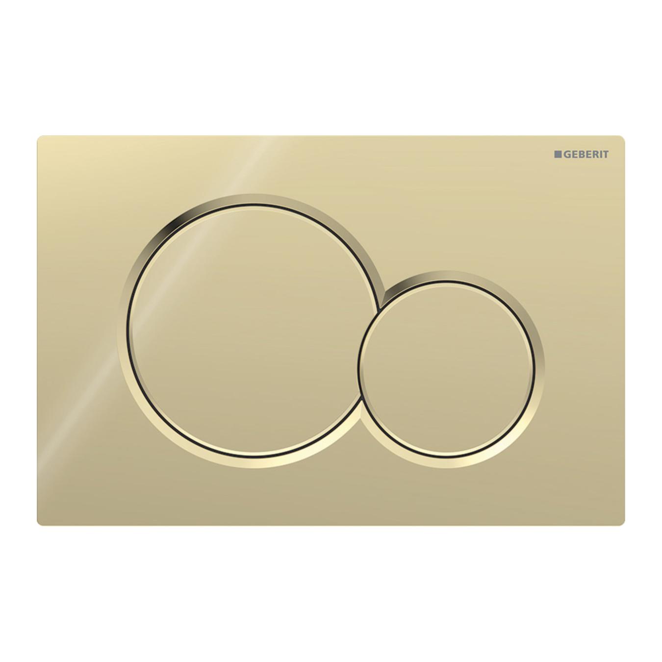Geberit Sigma01 Fine Brass taster za ugradne vodokotliće dvokoličinski okrugli 115.770.DT.5