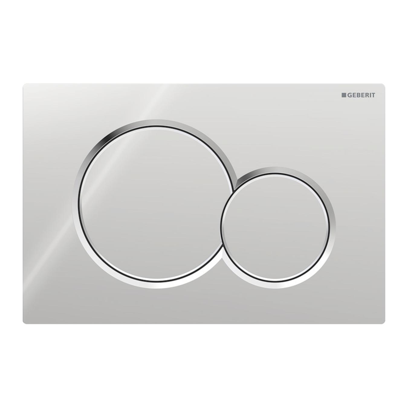 Geberit Sigma01 Gloss Chrome taster za ugradne vodokotliće dvokoličinski okrugli  115.770.21.5