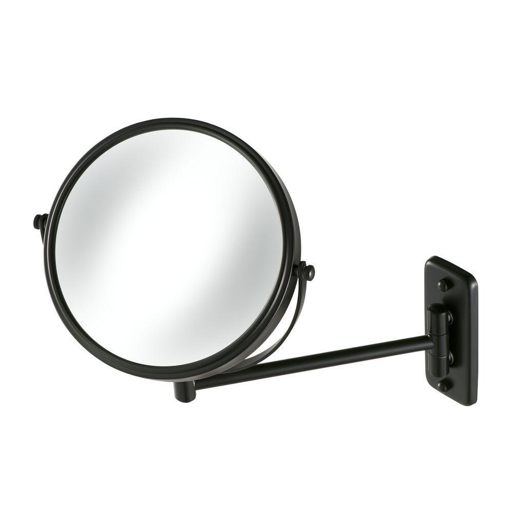 Geesa Mirror Black ogledalo konzolno sa podesivim držačem i 3x uveličanjem 911085-06