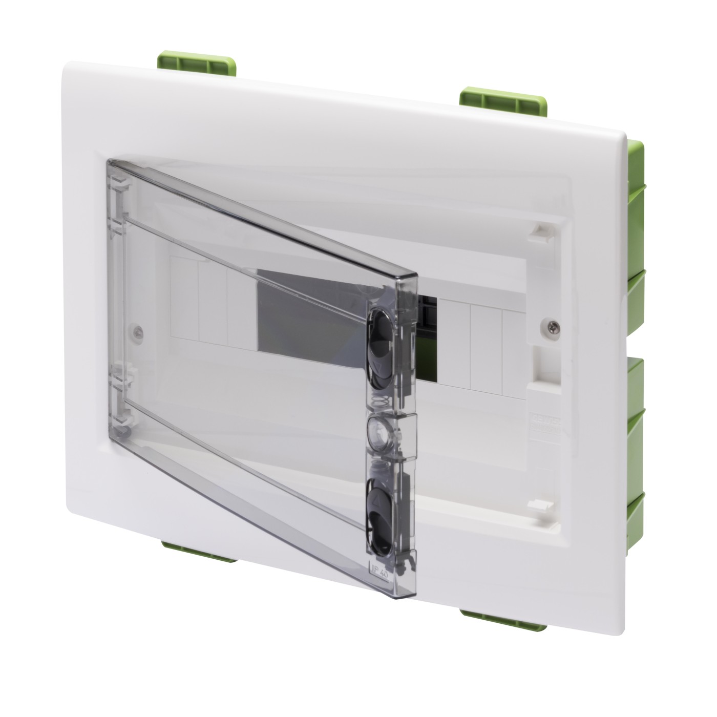 Gewiss 41 CDI 12M White / Smoked Transparent / Green razvodna tabla ugradna za gips 33x8,5x27 400V 125A GW40605PM