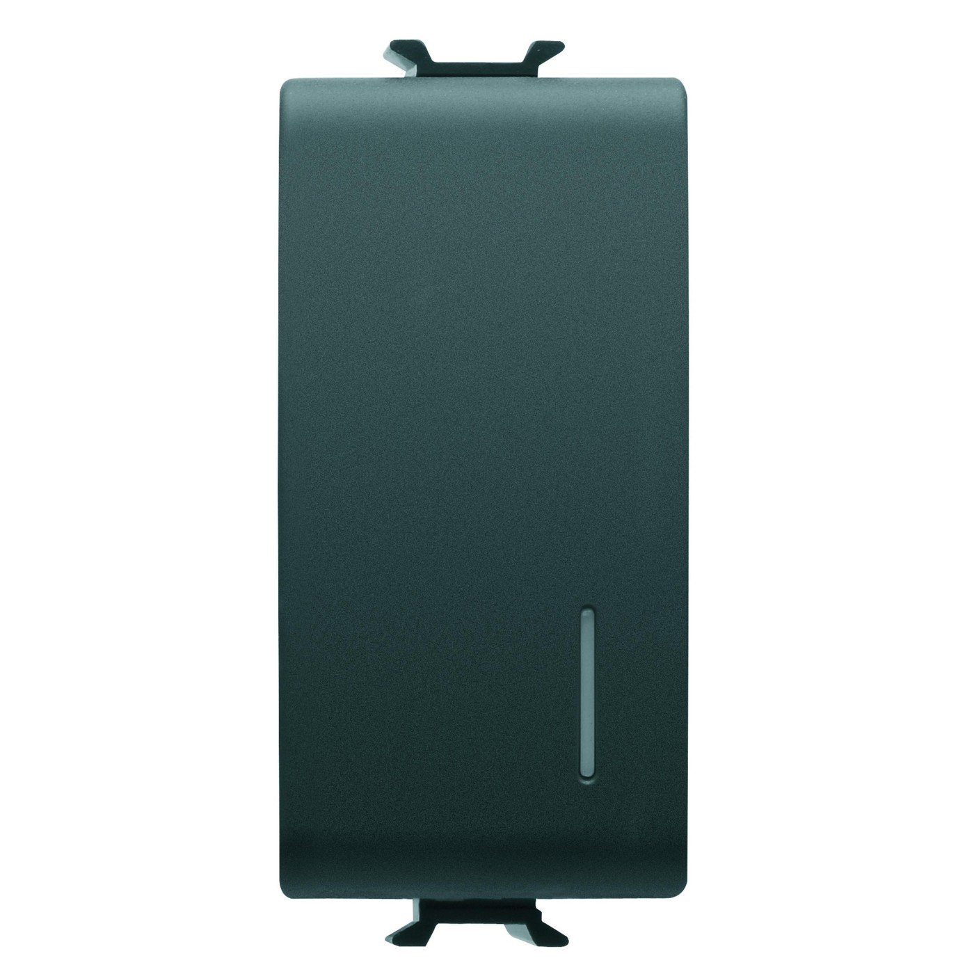 Gewiss Chorusmart 1M 1P Satin Black taster za prekidač 16A 250V sa svetlosnim indikatorom GW12002