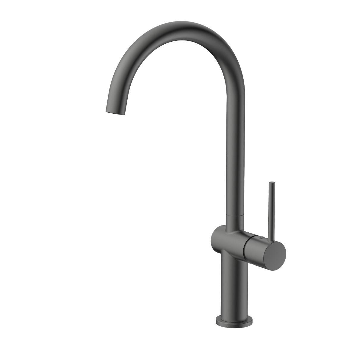 Giusta Ultima 300 Gungrey baterija (slavina) za sudoperu sa pokretnim izlivom 71901GG0