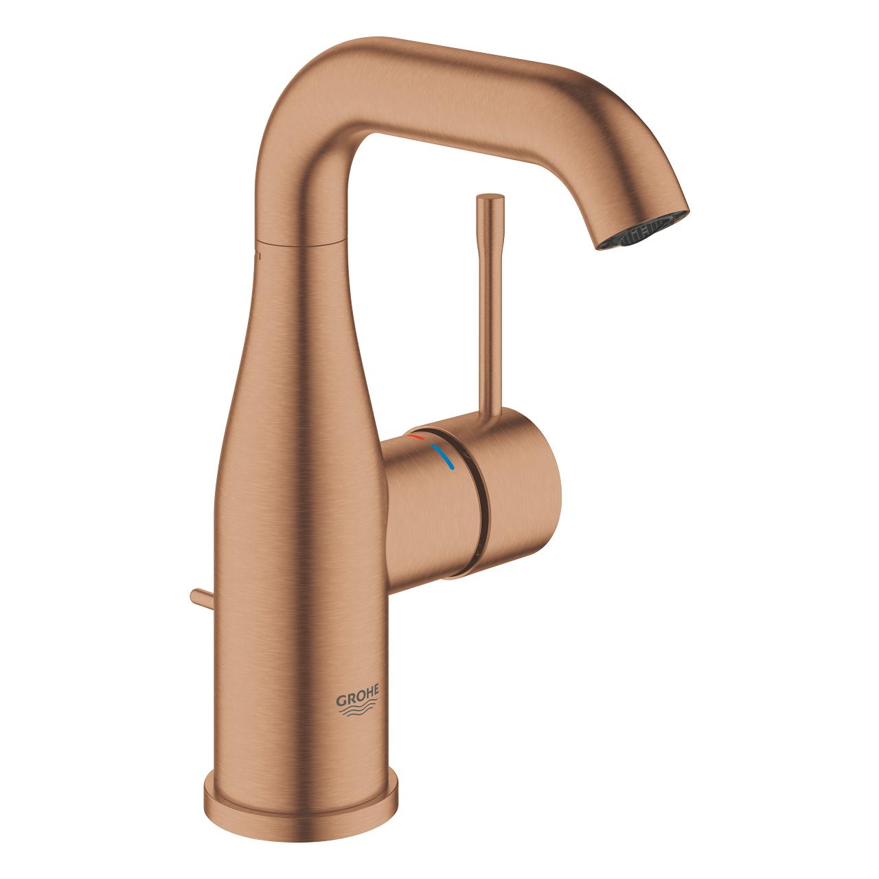 Grohe Essence 160 Brushed Warm Sunset baterija (slavina) za umivaonik sa odlivnim ventilom sifona pop-up 24173DL1