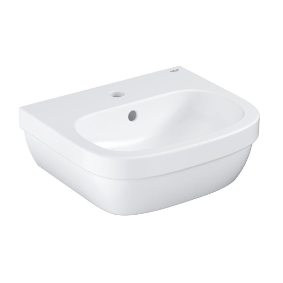 Grohe Euro Ceramic Alpine White umivaonik (lavabo) 45x39,6x16 konzolni sa rupom za bateriju i sa prelivom 39324000