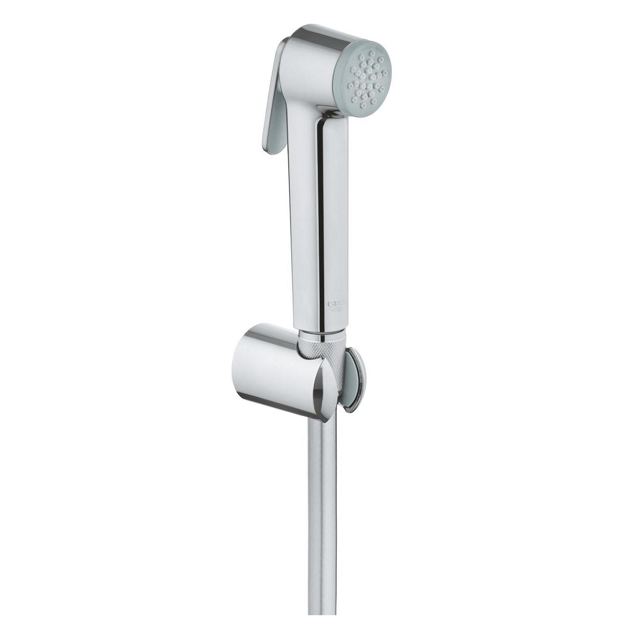 Grohe Tempesta-F Trigger Spray 30 Chrome Set ručni higijenski tuš (bideta) sa aktivatorom mlaza, zidni priključak za crevo sa integrisanim držačem za tuš i Silverflex 1250 crevo za tuš 27513001