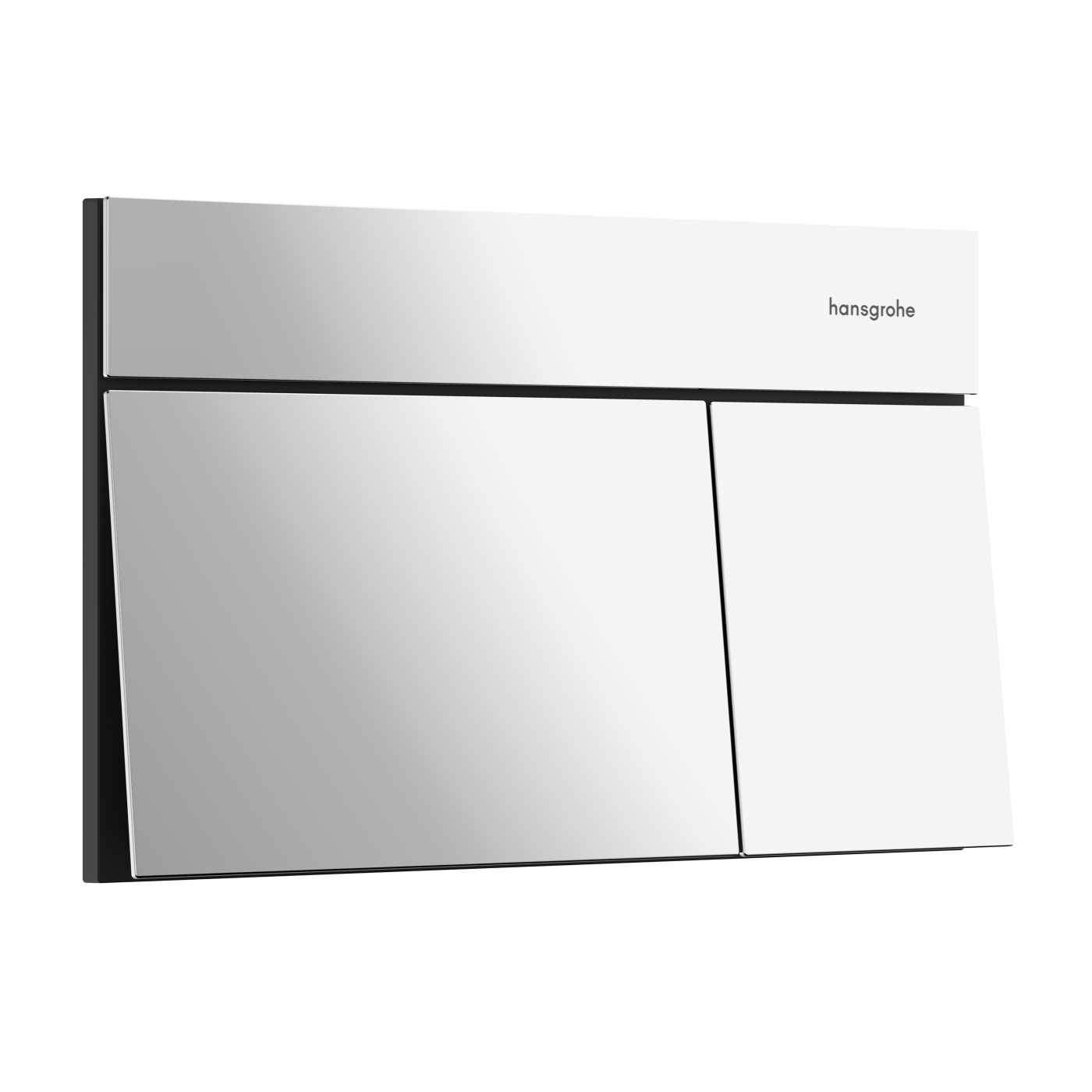 Hansgrohe iFrame Element E Chrome taster za ugradne vodokotliće dvokoličinski četvrtasti metalni 66003000