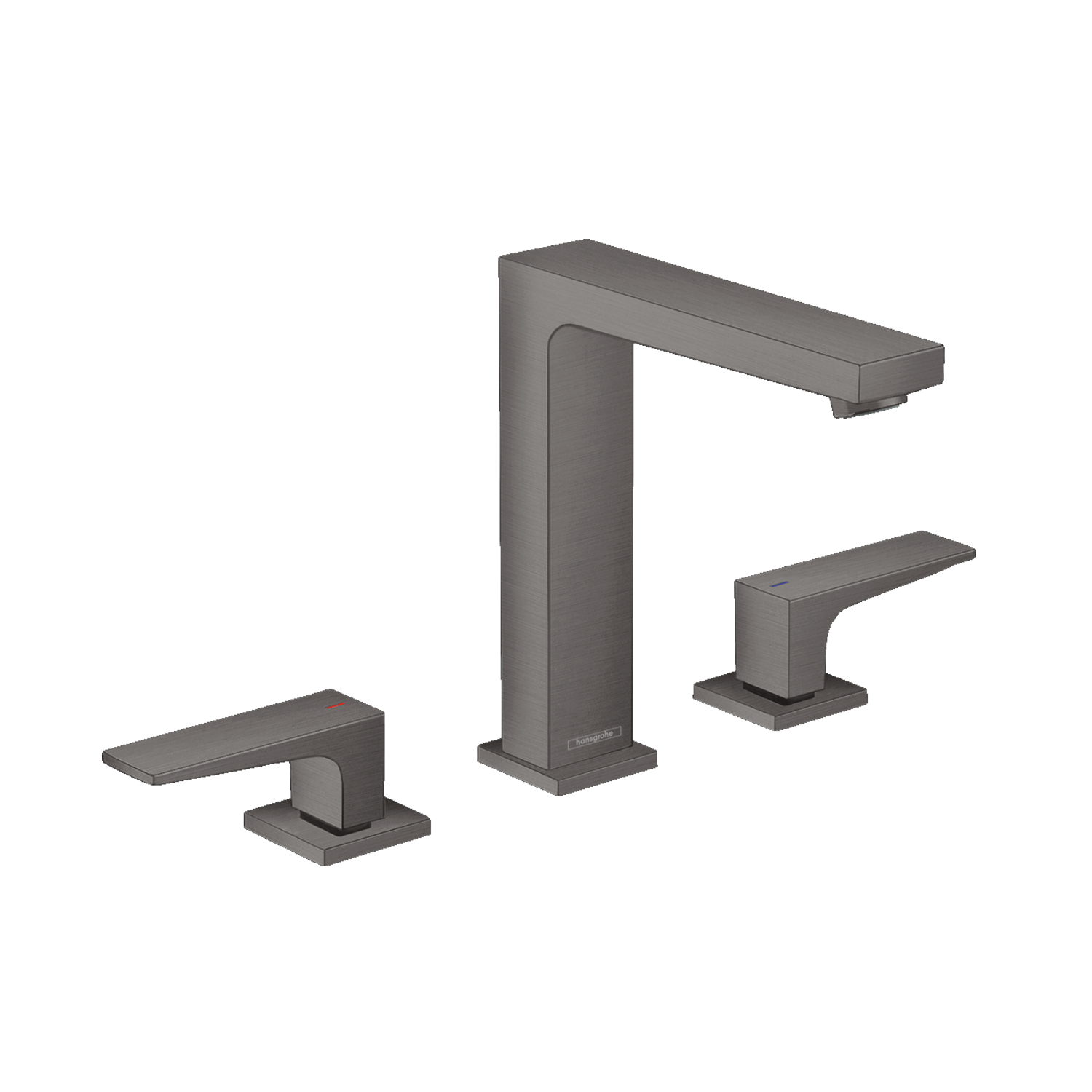 Hansgrohe Metropol 160 Brushed Black Chrome baterija (slavina) za umivaonik dvoručna sa odlivnim ventilom sifona push-open 32515340
