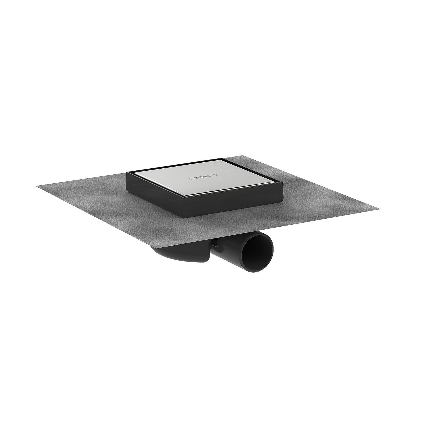 Hansgrohe RainDrain Spot Complete 150/150 Brushed Stainless Steel telo slivnika sa rešetkom i hidroizolacijom 56112800