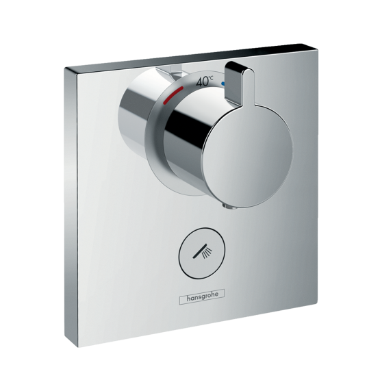 Hansgrohe ShowerSelect Chrome mešač termostatski sa prekidačem za 1 funkciju četvrtasti 15761000