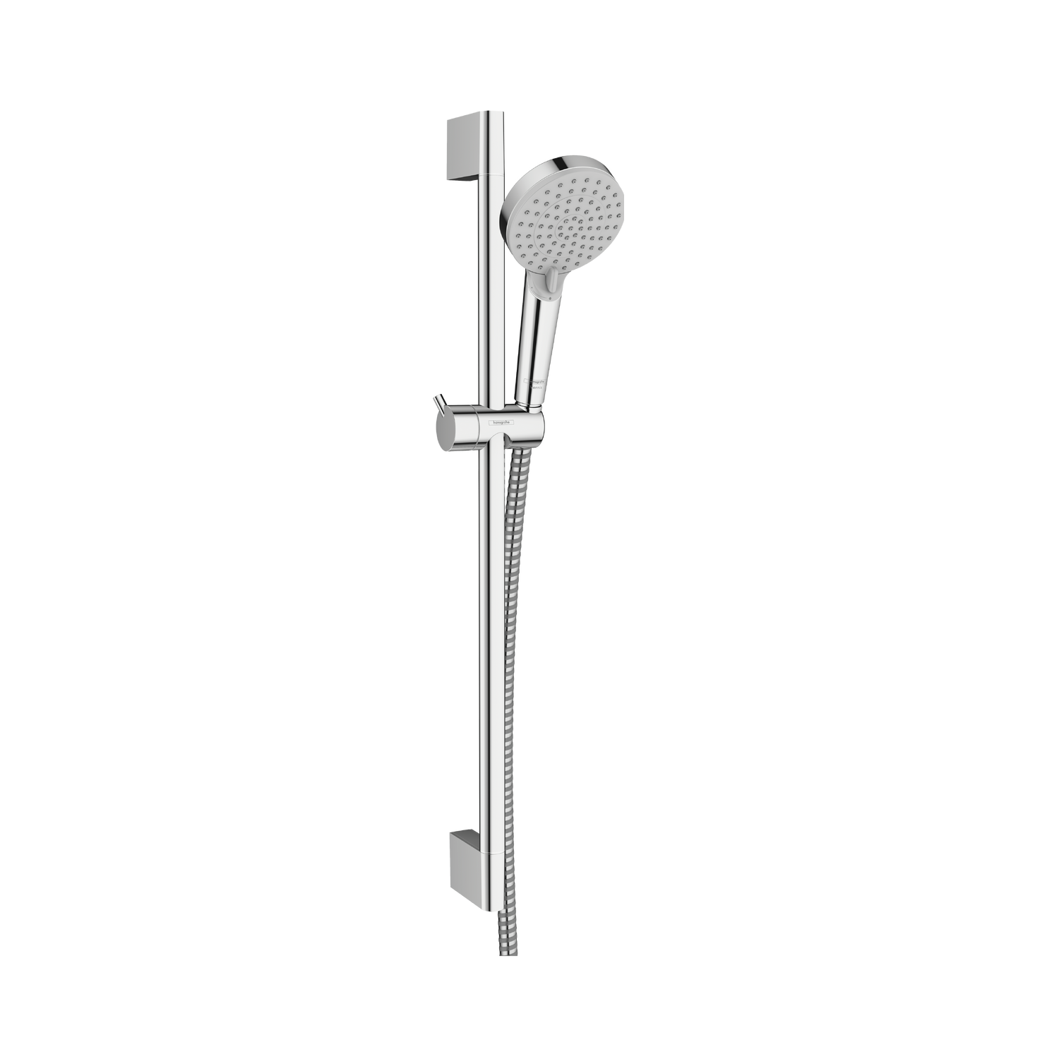 Hansgrohe Vernis Blend EcoSmart 100 Chrome ručni tuš sa 2 vrste mlaza, Crometta usponskom šipkom, kliznim držačem i crevom 26275000 