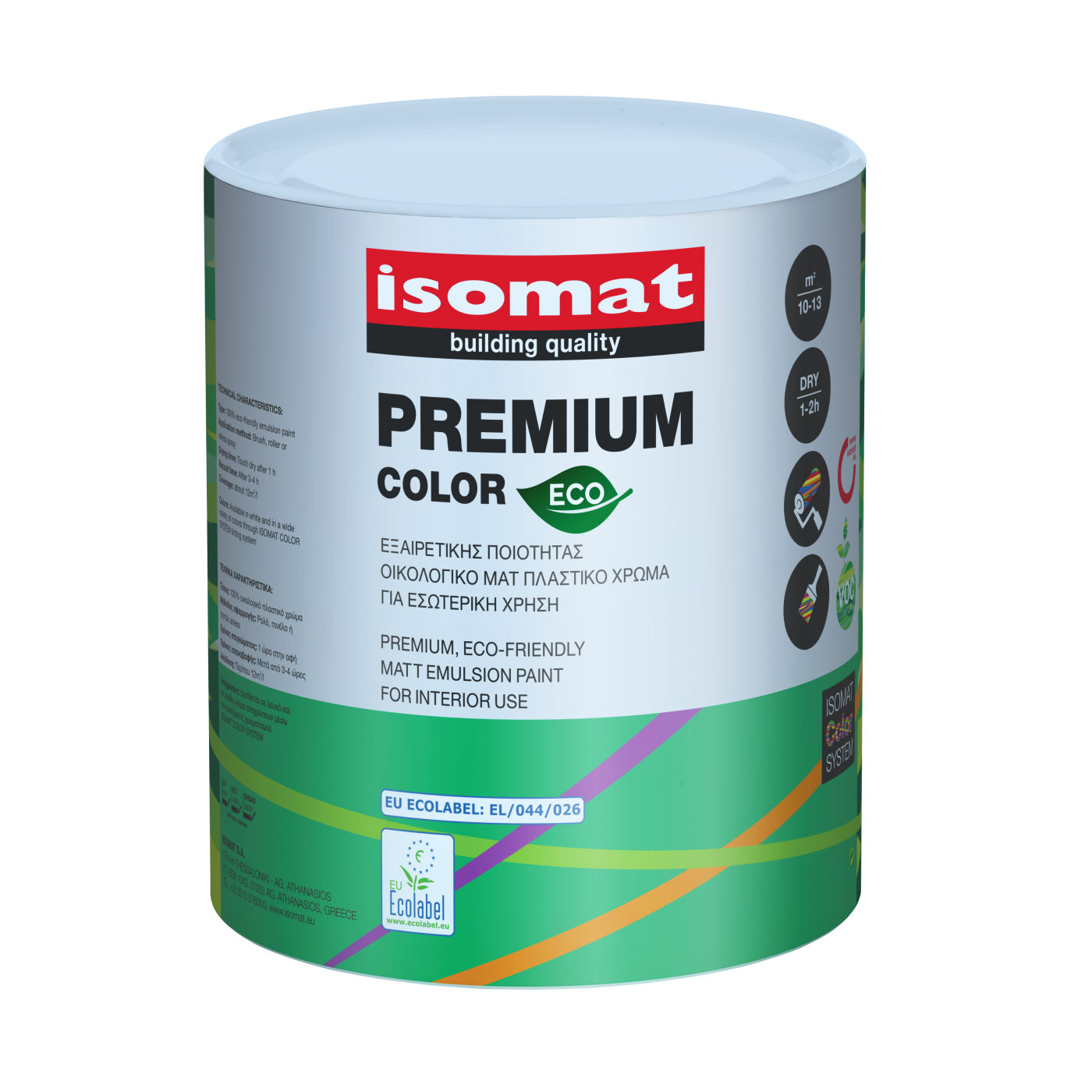 Isomat Premium Color Eco 0266/6 Bela 0,75L emulziona boja za unutrašnju upotrebu