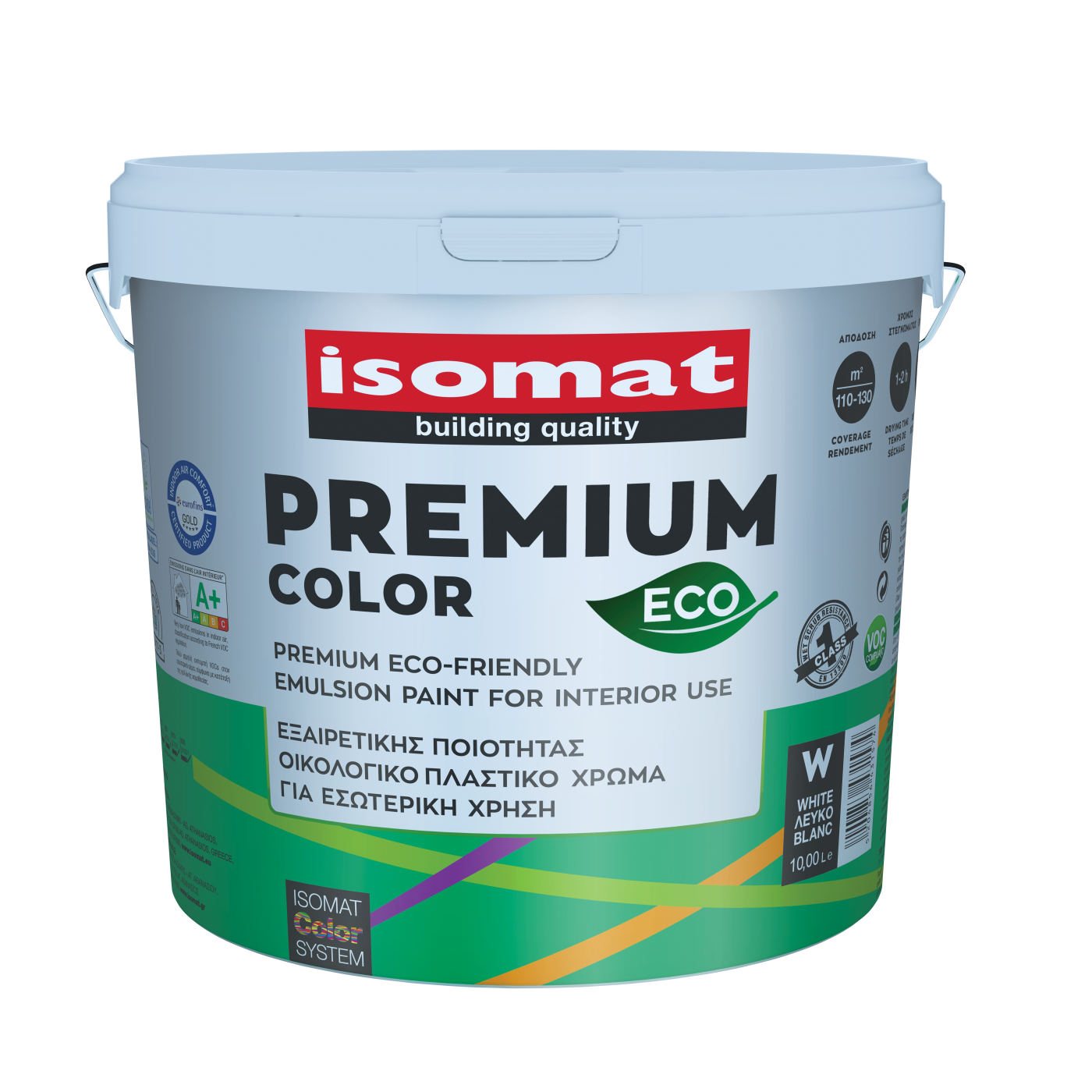 Isomat Premium Color Eco 0266/6 Bela 10L emulziona boja za unutrašnju upotrebu