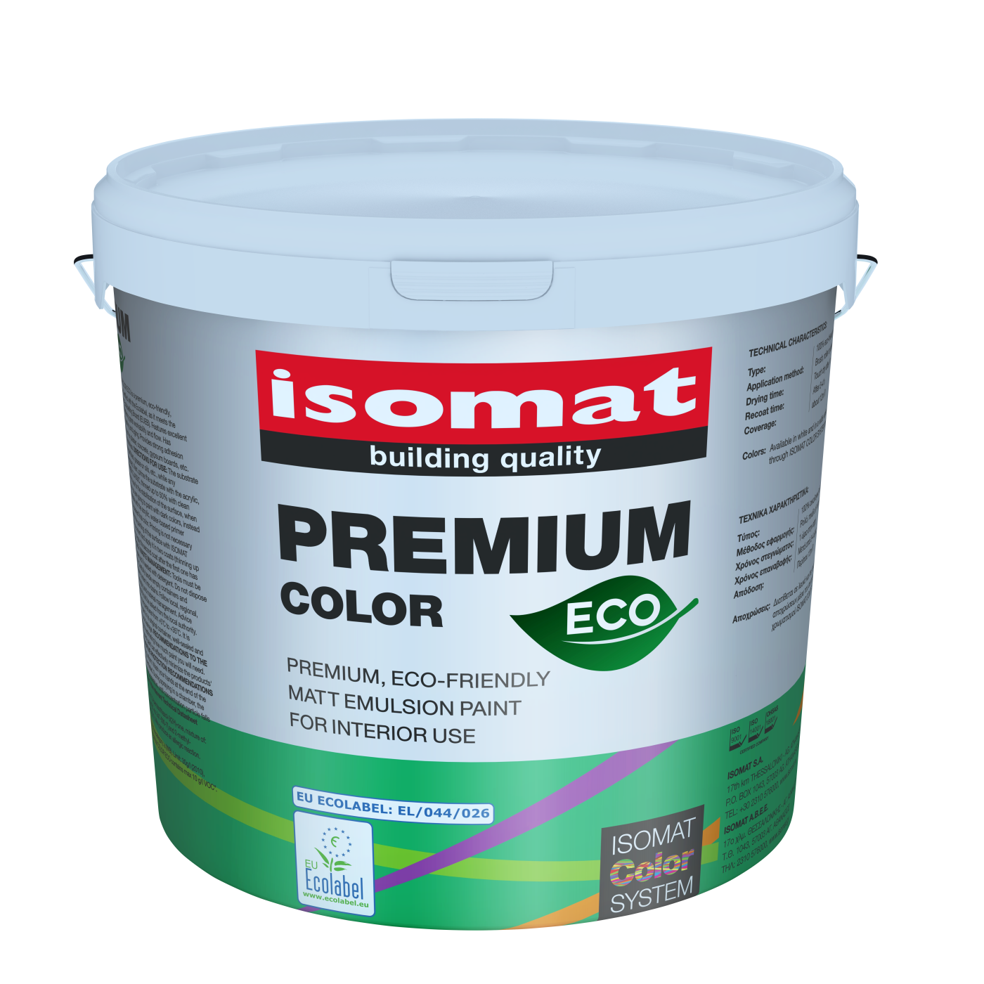 Isomat Premium Color Eco 0266/6 Bela 3L emulziona boja za unutrašnju upotrebu