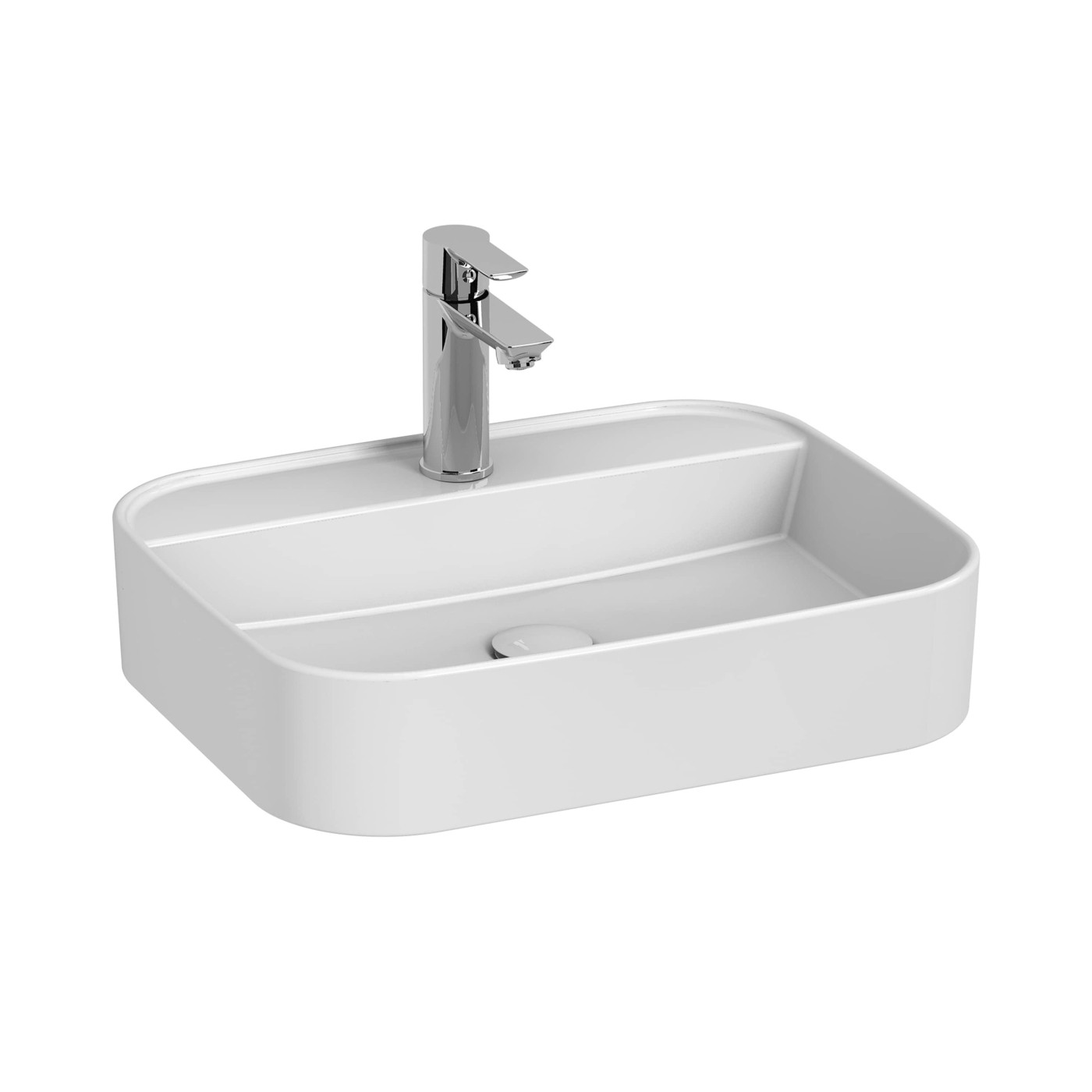 Jika Astra White umivaonik (lavabo) 50x40x11 nadgradni četvrtasti sa rupom za bateriju i odlivnim ventilom sifona keramičkim nezatvorivim 8.1836.2.000.111.1