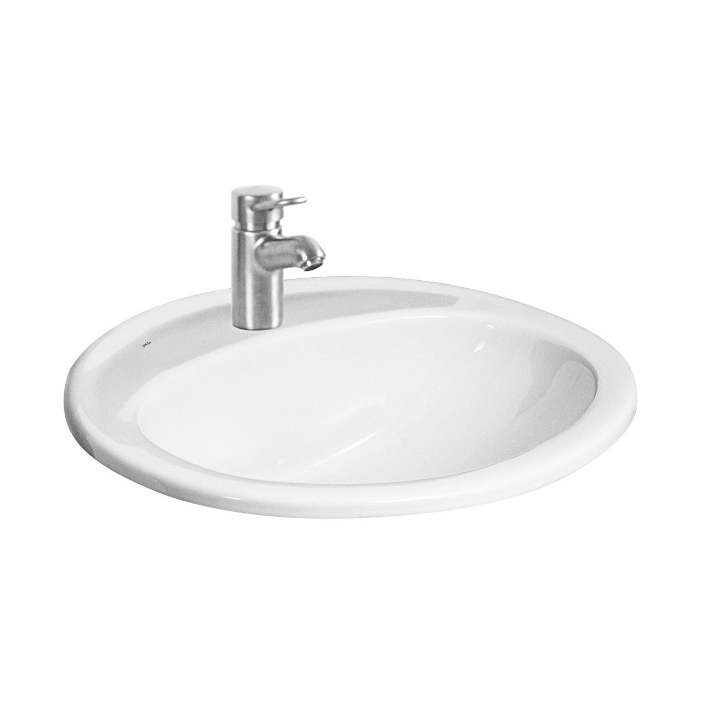Jika Ibon White umivaonik (lavabo) 56x47,5x20 podgradni ovalni sa rupom za bateriju i prelivom 8.1301.1.000.104.1