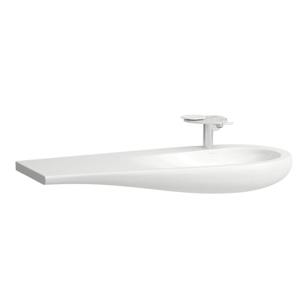 Laufen Il Bagno Alessi White LCC umivaonik (lavabo) 120x50x14 konzolni sa levim zaravanjenjem i keramickim odlivnim ventilom 8.1497.4.400.109.1