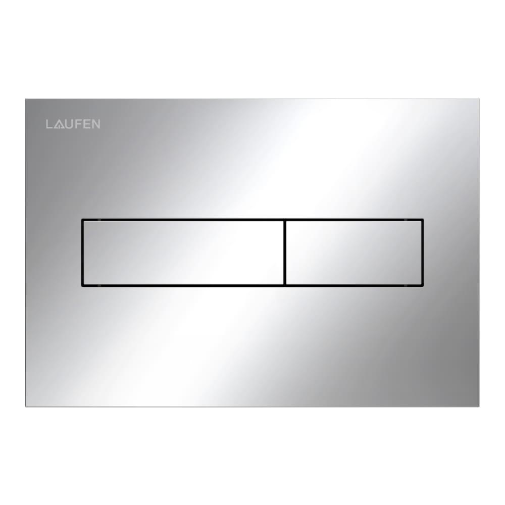 Laufen Ineo Horizon DualFlush Chrome taster za ugradne vodokotliće dvokoličinski sa četvrtastom tipkom debljine 6mm 9.0011.1.004.000.1