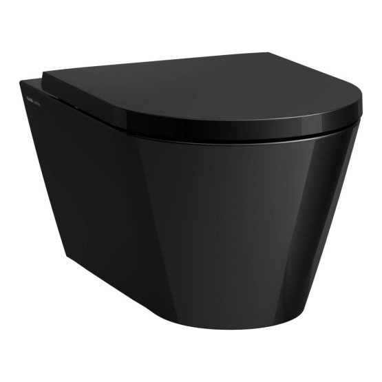 Laufen Kartell Black Glossy Rimless WC šolja konzolna 37x54,5x35,5 8.2033.7.020.000.1