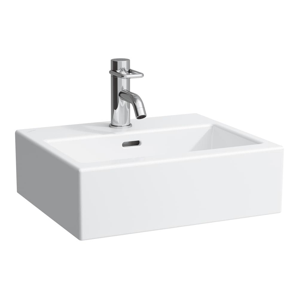 Laufen Living City White umivaonik (lavabo) 45x38x15,5 nadgradni sa prelivom 8.1543.3.000.104.1