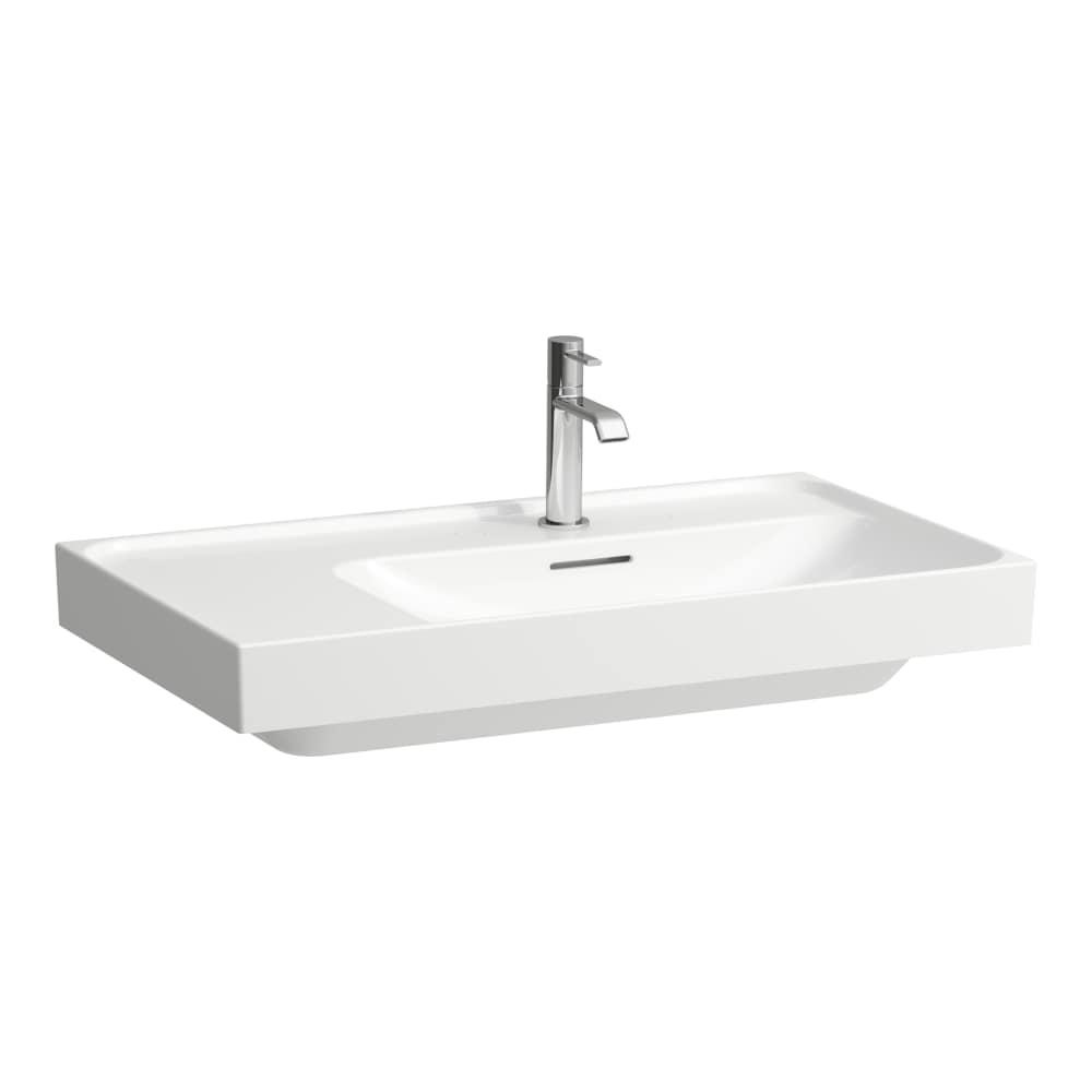 Laufen Meda White umivaonik (lavabo) 80x46x14 konzolni sa rupom za bateriju i levim zaravnjenjem 8.1711.5.000.104.1