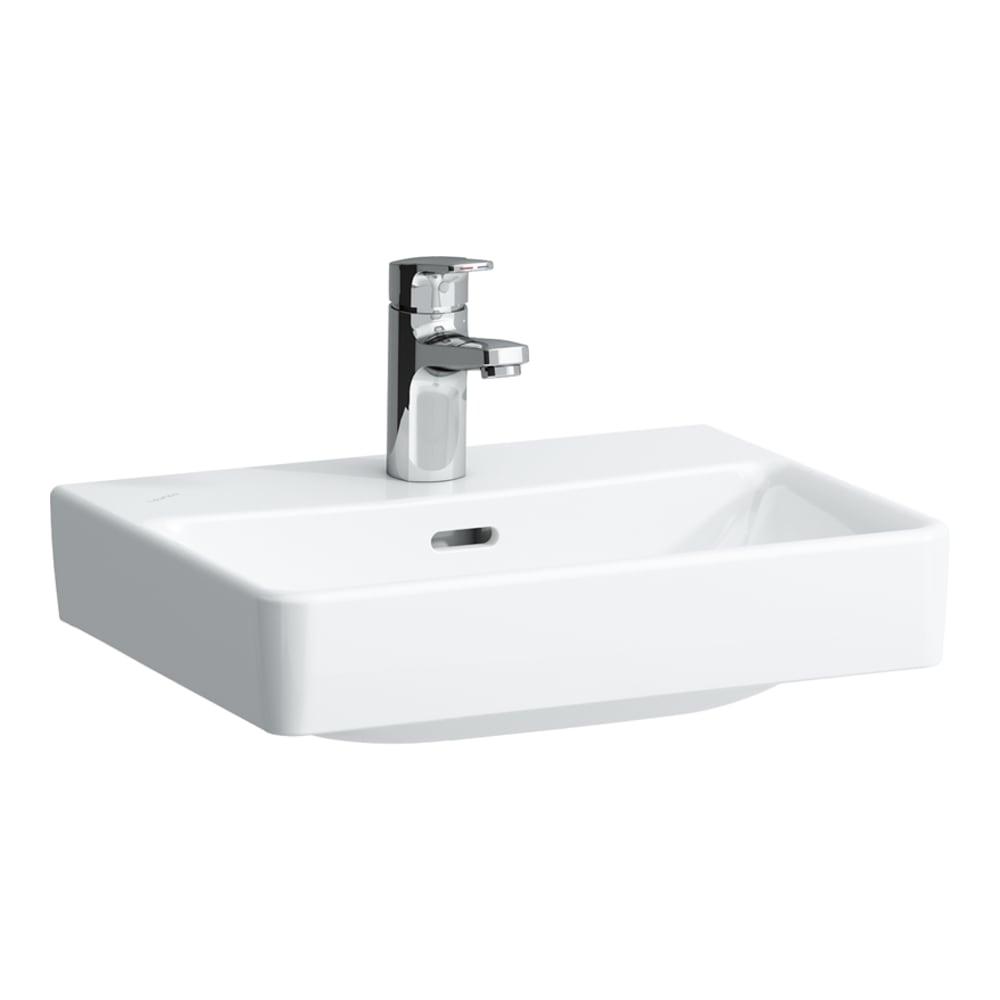 Laufen Pro S White umivaonik (lavabo)  45X34x8,5 konzolni sa prelivom 8.1696.1.000.104.1