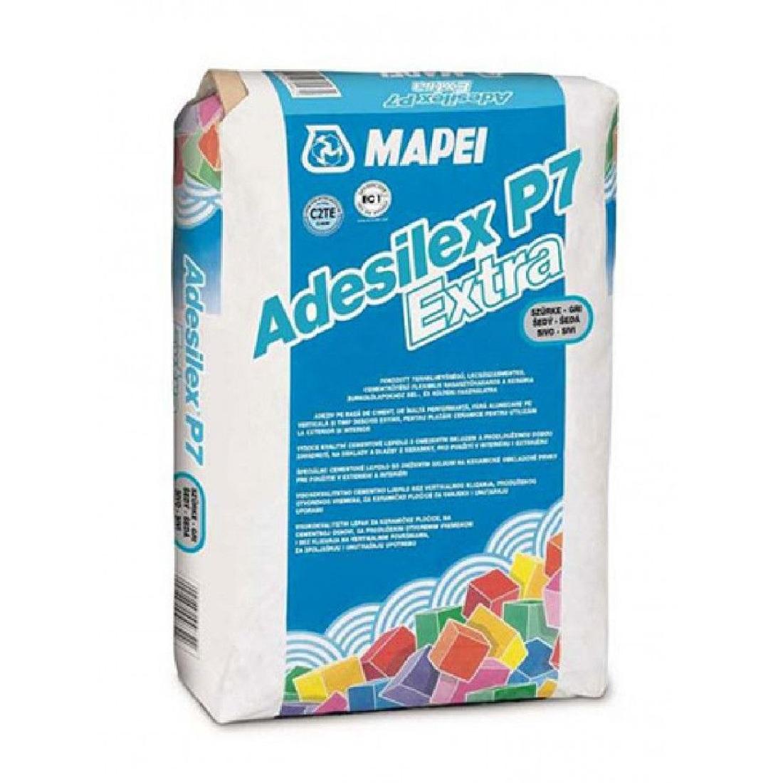 Mapei Adesilex P7 Extra 25kg lepak za pločice otporan na klizanje sa produženim otvorenim vremenom sivi C2TE (2-5kg/m<sup>2</sup>)