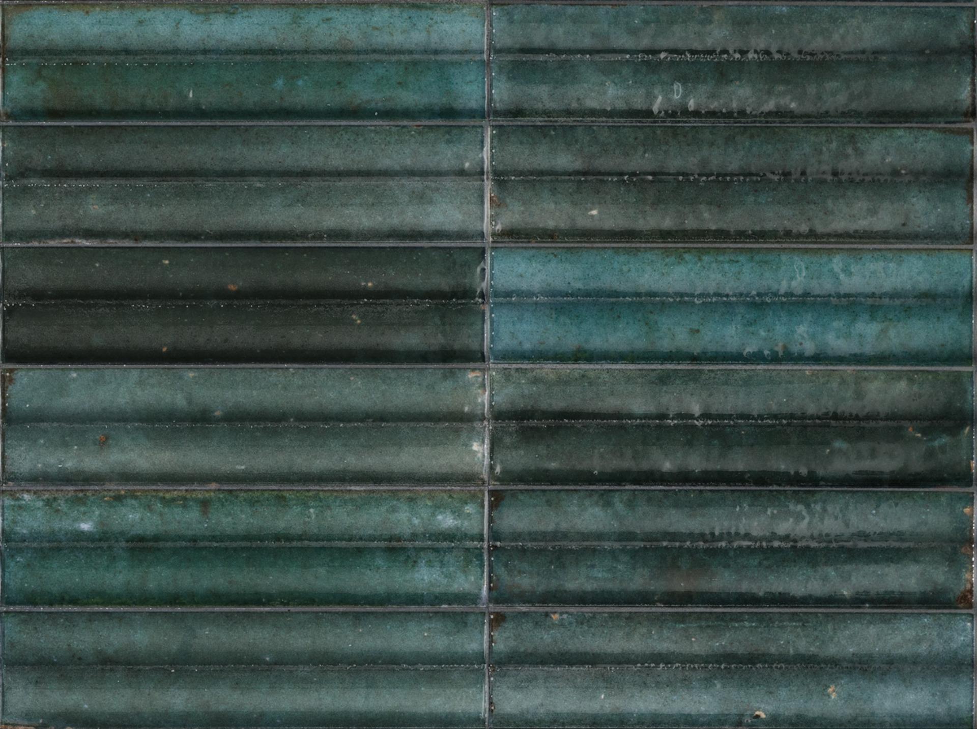 Marazzi Lume Blue Struttura 3D Swing MP96 6x24 14mm Lux pločica zidna sjajna talasasta 0.720 43.200