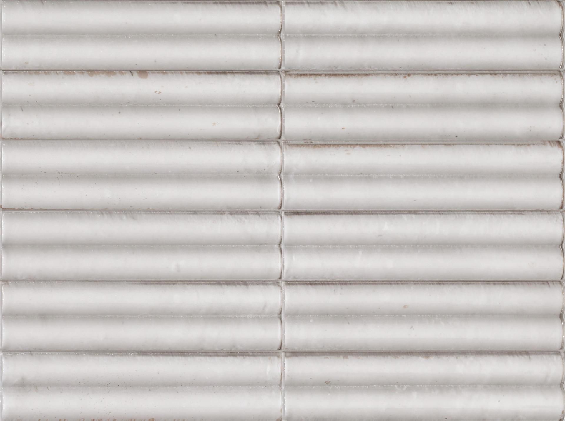 Marazzi Lume White Struttura 3D Swing MP97 6x24 14mm Lux pločica zidna sjajna talasasta 0.720 43.200