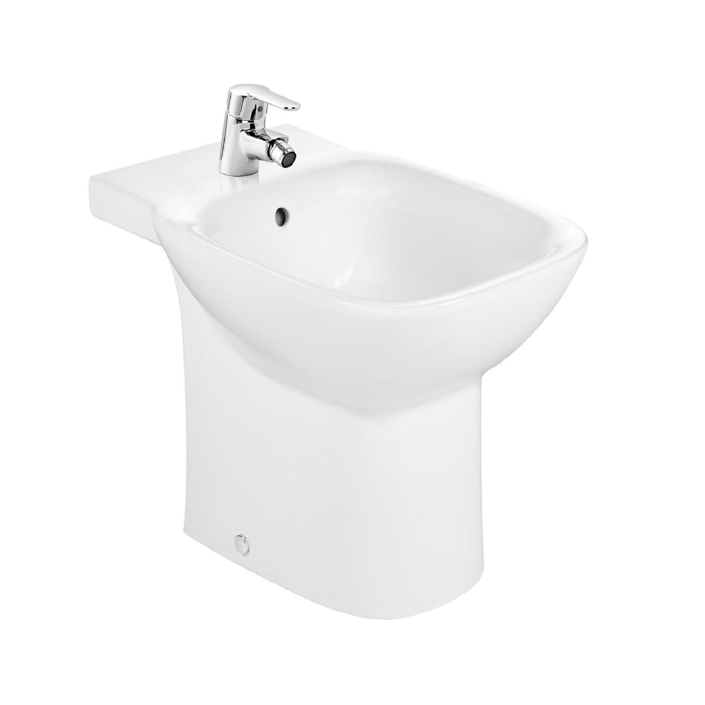 Roca Debba White bide samostojeći 35,5x54x40 sa rupom za bateriju i sa prelivom A355994000