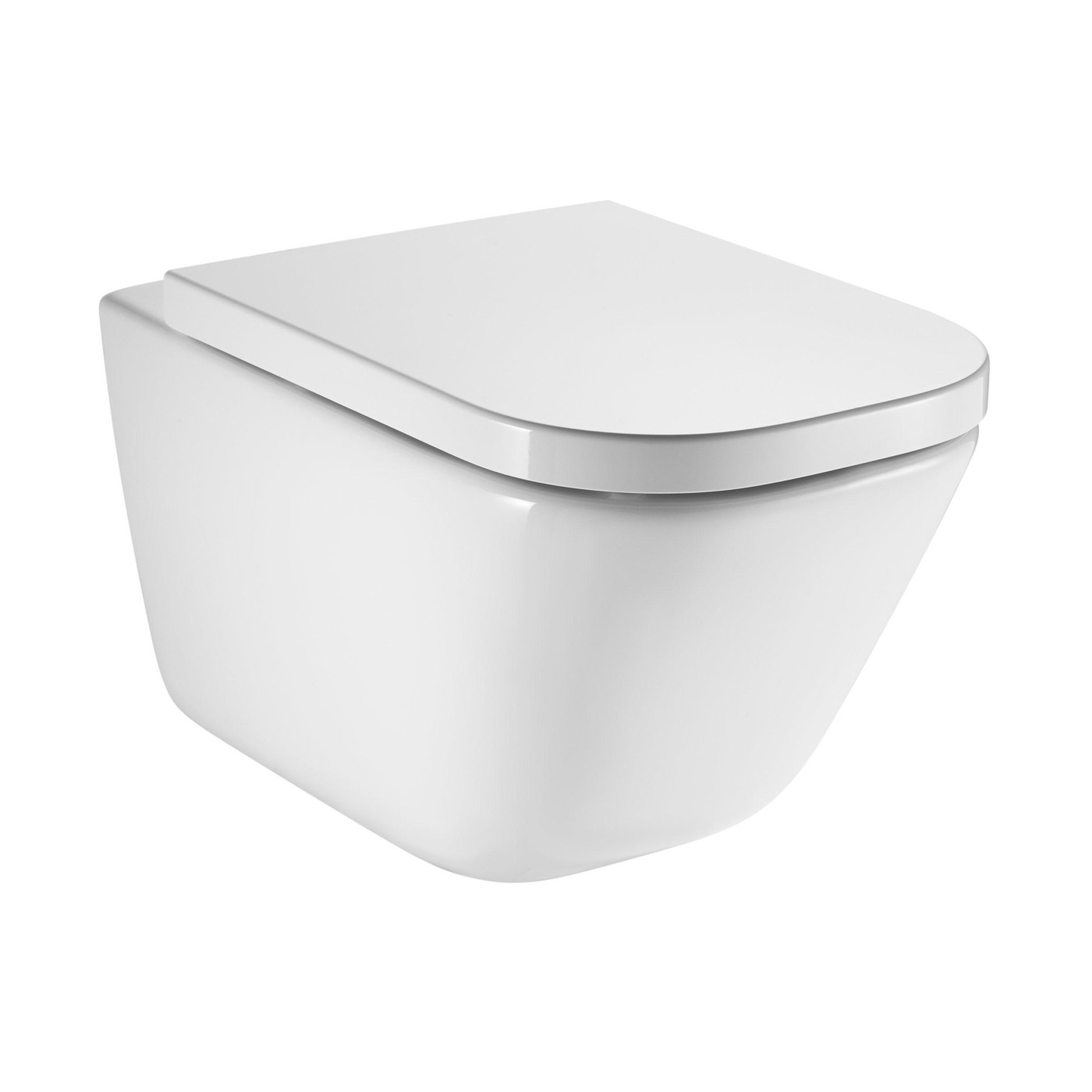 Roca The Gap Rimless White WC šolja 35x54x40 konzolna kvadratna A34647L000