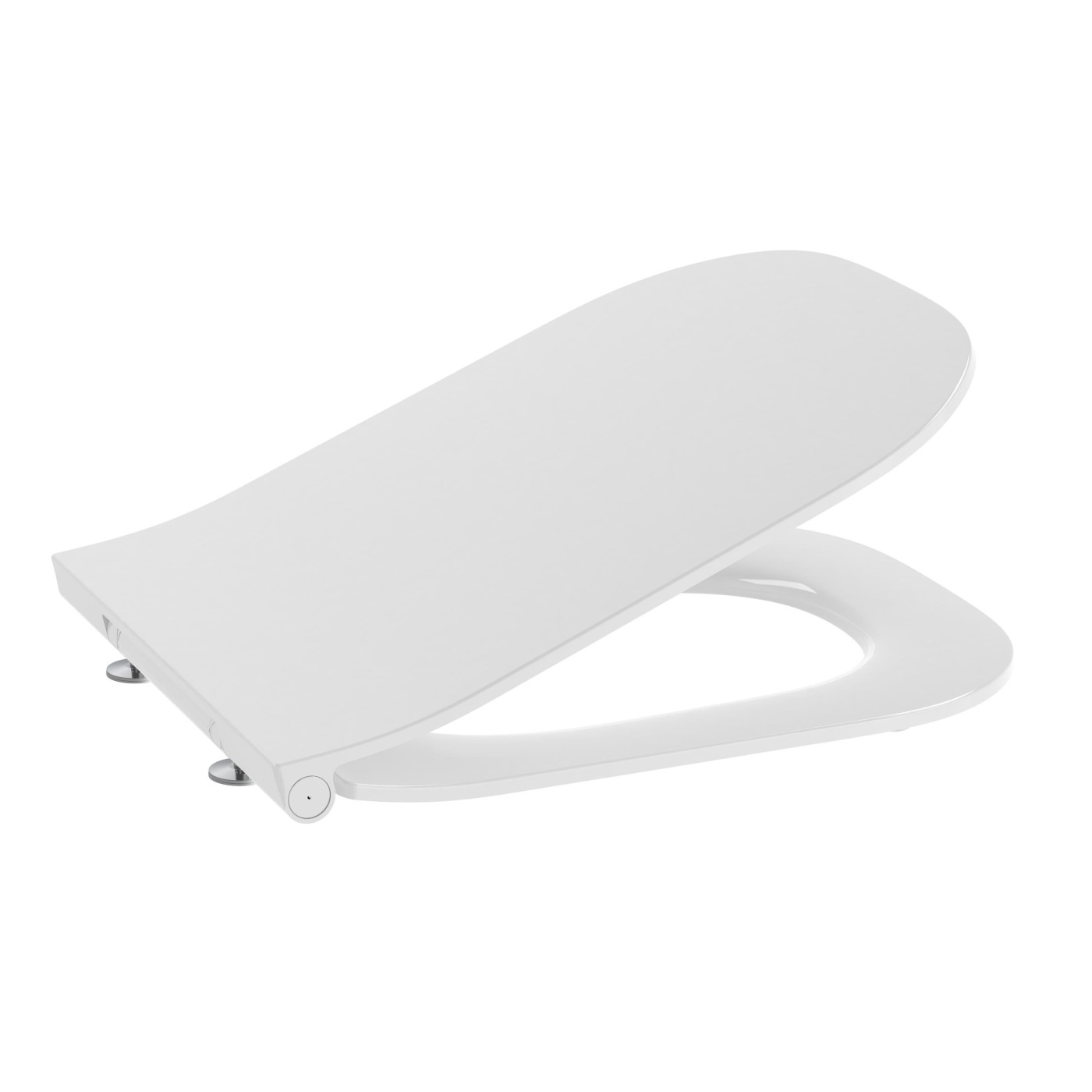 Roca The Gap Square Slim SoftClose White daska za WC šolju sporospuštajuća i lakoskidajuća sa šarkama od nerđajućeg čelika A801482211