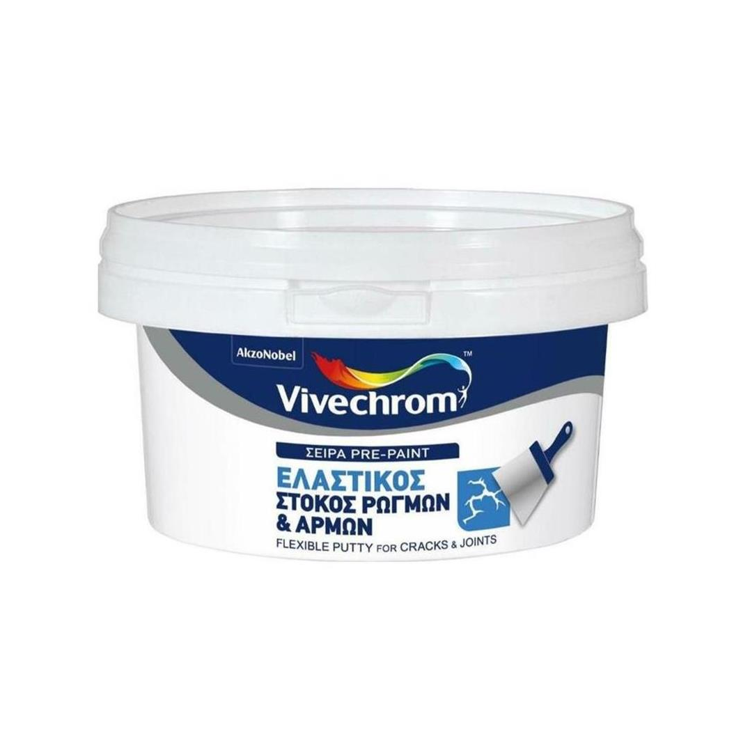 Vivechrom Elastikos Stokos Rogmon&Armon (Flexible Putty for Cracks&Joints) White 0,35kg visokofleksibilni akrilni kit za pukotine i spojeve pogodan za ekstremne uslove